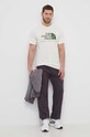 The North Face t-shirt bawełniany NF0A87U5Y1O1 beżowy SS24