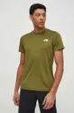 The North Face t-shirt sportowy Reaxion Red Box zielony