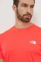 czerwony The North Face t-shirt sportowy Reaxion