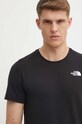 The North Face t-shirt sportowy Lightning Alpine czarny NF0A87H7JK31