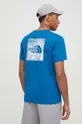 blu The North Face t-shirt in cotone