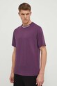 Ρούχα Βαμβακερό μπλουζάκι The North Face NF0A87DDV6V1 μωβ