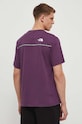 Βαμβακερό μπλουζάκι The North Face μωβ NF0A87DDV6V1