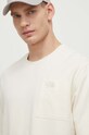 The North Face tricou din bumbac bej NF0A87D1QLI1