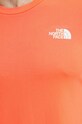 The North Face tricou sport Lightbright NF0A825OTNI1 portocaliu
