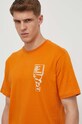 The North Face tricou din bumbac portocaliu NF0A87FFPCO1