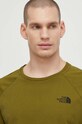 The North Face t-shirt bawełniany zielony NF0A87NUPIB1