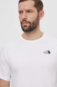 The North Face tricou din bumbac alb NF0A87NUFN41