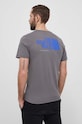 The North Face tricou din bumbac print gri NF0A87EW0UZ1