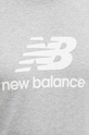 Bavlnené tričko New Balance Essentials Cotton MT41502AG sivá