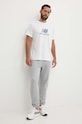New Balance tricou din bumbac Essentials Cotton MT41502WT alb SS25