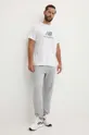 Βαμβακερό μπλουζάκι New Balance Essentials Cotton λευκό