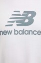 Bavlnené tričko New Balance Essentials Cotton MT41502WT biela