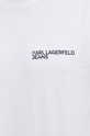 Karl Lagerfeld Jeans t-shirt bawełniany 241D1700 biały