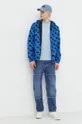 Karl Lagerfeld Jeans pamut póló kék
