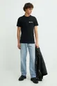 Хлопковая футболка Karl Lagerfeld Jeans чёрный