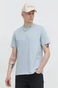 modra Bombažna kratka majica Karl Lagerfeld Jeans Moški