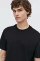 μαύρο Βαμβακερό μπλουζάκι Karl Lagerfeld Jeans Ανδρικά