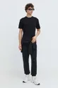 Pamučna majica Karl Lagerfeld Jeans crna