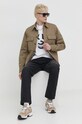 Karl Lagerfeld Jeans tricou din bumbac 241D1708 alb SS24