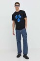 Karl Lagerfeld Jeans t-shirt bawełniany 241D1708 czarny SS24