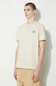 bej Fred Perry tricou din bumbac Crew Neck T-Shirt