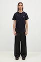 Βαμβακερό μπλουζάκι Fred Perry Crew Neck T-Shirt M1600.608 σκούρο μπλε
