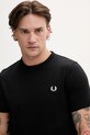 Fred Perry t-shirt bawełniany Ringer T-Shirt czarny M3519.102