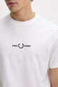 Fred Perry t-shirt bawełniany M4580.100 biały