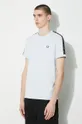 blu Fred Perry t-shirt Contrast Tape Ringer T-Shirt