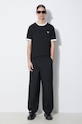 Fred Perry t-shirt bawełniany Taped Ringer M4620.102 czarny SS26