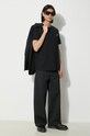 Fred Perry cotton t-shirt Rear Powder Laurel Graphic Tee M7784.102 black SS24