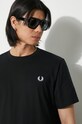 Fred Perry cotton t-shirt Rear Powder Laurel Graphic Tee M7784.102 black