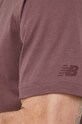 New Balance t-shirt bawełniany MT41519LIE fioletowy MT41519LIE