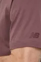 vijolična Bombažna kratka majica New Balance