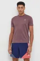fioletowy New Balance t-shirt treningowy MT41253LRC