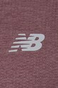 New Balance t-shirt treningowy MT41253LRC MT41253LRC fioletowy