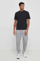 Βαμβακερό μπλουζάκι New Balance μαύρο