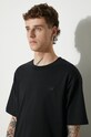 Βαμβακερό μπλουζάκι New Balance μαύρο MT41533BK