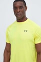 Under Armour t-shirt treningowy Tech Textured żółty 1382796