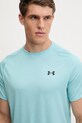 Under Armour tricou de antrenament Tech Textured turcoaz 1382796