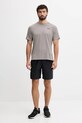 Under Armour t-shirt treningowy Tech Textured 1382796 brązowy AW25