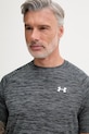 Under Armour tréningové tričko pánske Tech Textured sivá 1382796