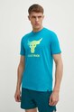 Under Armour t-shirt treningowy Project Rock pozostałe turkusowy 1383191