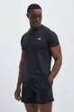 czarny New Balance t-shirt treningowy Knit Męski