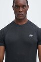 Tréninkové tričko New Balance Knit černá MT41080BK