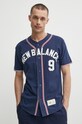 New Balance t-shirt bawełniany MT41512NNY szpic granatowy MT41512NNY