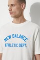 New Balance tricou din bumbac MT41514SST bej