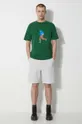 New Balance t-shirt in cotone verde