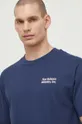 granatowy New Balance t-shirt bawełniany MT41588NNY